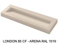 Opknoping of inbouwgoot wastafel 85 cm – LONDON XL 85