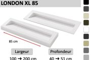 Podwieszana lub wbudowana rynna vasin top 85 cm – LONDON XL 85