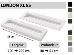 Plan vasque caniveau suspendu ou à encastrer 85 cm – LONDON XL 85