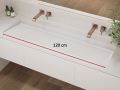 Podwieszany lub wbudowany blat rynny 120 cm – LONDON XXL 120