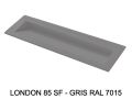 Podwieszany lub wbudowany blat rynny 120 cm – LONDON XXL 120