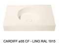 Hang- of opzetbad met rond bassin Ø35 cm – CARDIFF