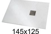 Brusebakke 145x125 cm ekstra flad harpiks - VERONE XL