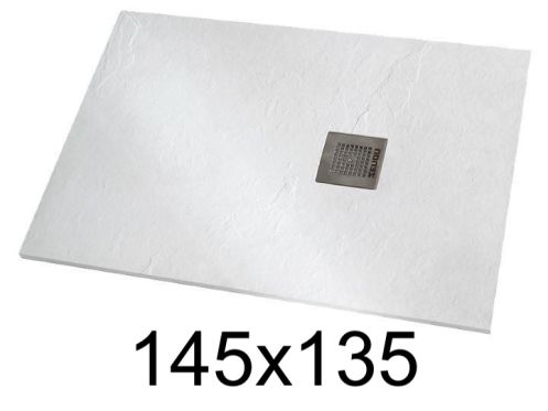 Receveur de douche 145x135 cm résine extra-plat - VERONE XL