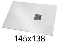 Douchebak 145x138 cm extra plat hars - VERONE XL