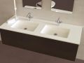Plan double vasque sur mesure suspendu ou à encastrer – LEEDS 50 DOUBLE