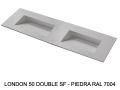 Plan double vasque caniveau suspendu ou à encastrer – LONDON DOUBLE 50