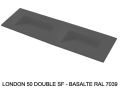 Plan double vasque caniveau suspendu ou à encastrer – LONDON DOUBLE 50