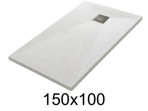 Receveur de douche 150x100 cm résine extra-plat TECNIK