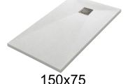 Douchebak 150x75 cm kunsthars extra plat TECNIK
