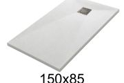 Receveur de douche 150x85 cm résine extra-plat TECNIK
