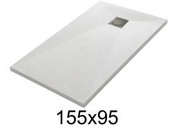 Receveur de douche 155x95 cm résine extra-plat TECNIK