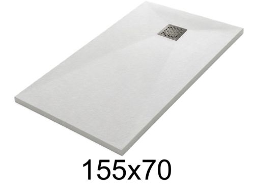 Receveur de douche 155x70 cm résine extra-plat TECNIK