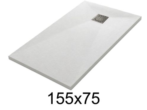 Receveur de douche 155x75 cm résine extra-plat TECNIK