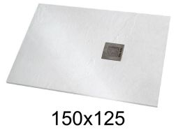 Brodzik 150x125 cm bardzo płaska żywica - VERONE XL