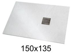 Douchebak 150x135 cm extra plat hars - VERONE XL