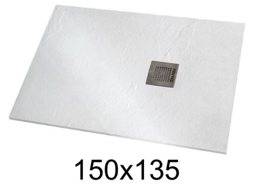 Douchebak 150x135 cm extra plat hars - VERONE XL