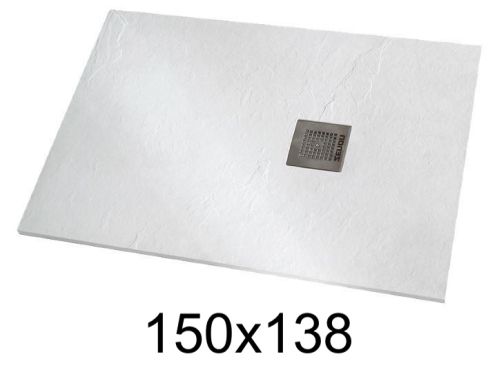 Douchebak 150x138 cm extra plat hars - VERONE XL