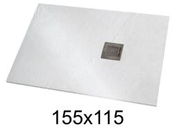 Douchebak 155x115 cm extra plat hars - VERONE XL