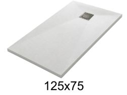 Receveur de douche 125x75 cm résine extra-plat TECNIK