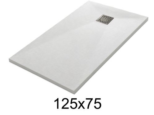 Receveur de douche 125x75 cm résine extra-plat TECNIK