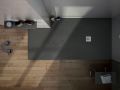 Douchebak op maat 125x95 cm hars TECNIK