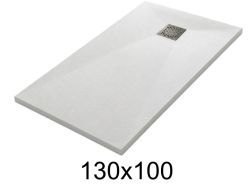 130x100 cm Extra-Flat Resin Shower Tray TECNIK