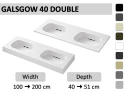 Zawieszony lub wbudowany projekt podwójny grzech – GLASGOW DOUBLE 40