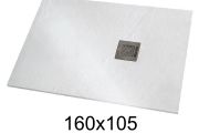 Receveur de douche 160x105 cm résine extra-plat - VERONE XL
