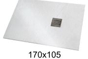 Shower tray 170x105 cm extra-flat resin - VERONE XL