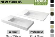 Op maat gemaakte hang- of inbouw wastafel – NEW YORK 45