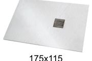 Brusebakke 175x115 cm ekstra flad harpiks - VERONE XL