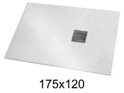 Douchebak 175x120 cm extra plat hars - VERONE XL