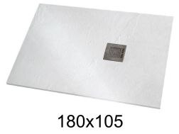 Receveur douche 180x105 cm résine extra-plat - VERONE XL