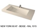 Plan vasque suspendu ou à encastrer sur mesure – NEW YORK 60
