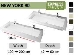 Wykonany na zamówienie podwieszany lub wbudowany blat vasin – NEW YORK 90