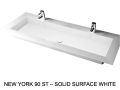 Op maat gemaakte hang- of inbouw wastafel – NEW YORK 90