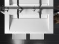 Plan vasque caniveau double suspendu ou à encastrer sur mesure – MIAMI 90