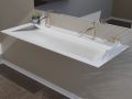 Plan vasque caniveau double suspendu ou à encastrer sur mesure – MIAMI 90