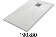 190x80 cm Extra-Flat Resin Shower Tray TECNIK