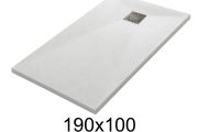 Brodzik prysznicowy 190x100 cm z zywicy extra flat TECNIK