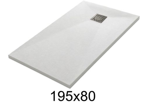 Brusekar 195x80 cm i resin ekstra fladt TECNIK