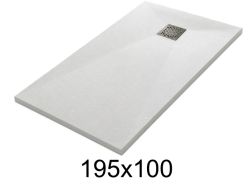 Receveur de douche 195x100 cm résine extra-plat TECNIK