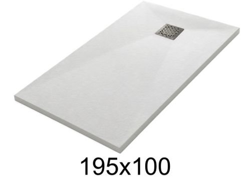 Receveur de douche 195x100 cm résine extra-plat TECNIK