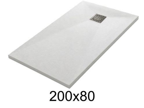Douchebak 200x80 cm kunsthars extra plat TECNIK