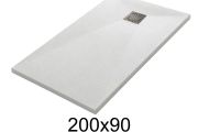 200x90 cm Extra-Flat Resin Shower Tray TECNIK