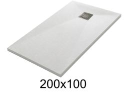 Douchebak 200x100 cm kunsthars extra plat TECNIK