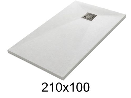 Brusekar 210x100 cm i resin ekstra fladt TECNIK