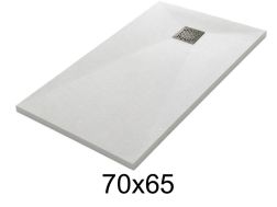 Brodzik prysznicowy 70x65 cm z zywicy extra flat TECNIK