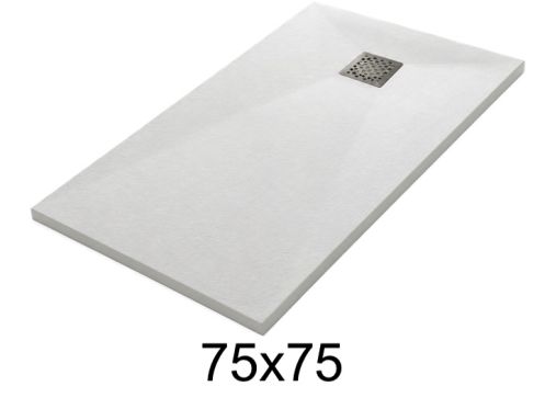 Brodzik prysznicowy 75x75 cm z zywicy extra flat TECNIK